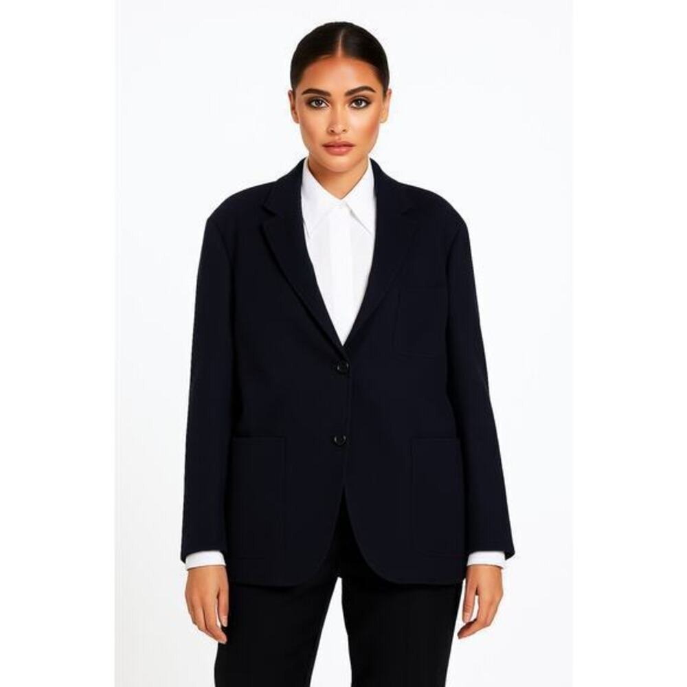 Calvin Klein 205W39NYC Prep School Blazer Navy Two-Button Twill Jacket Sz 6 NWT